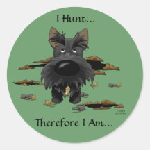 Scottish Terrier (Scotties) I Hunt... Stickers
