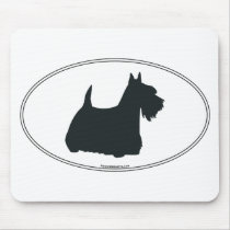 Scottish Terrier Silhouette Mouse Pads