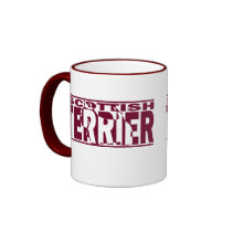 Scottish Terrier Silhouette mugs