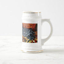 Scottish Terrier Trio on Sofa mugs