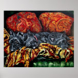 Scottish Terrier Trio Print