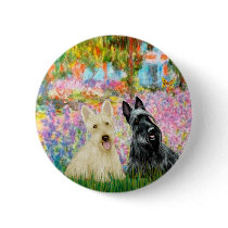 Scottish Terrier (two BW) - Garden Pins