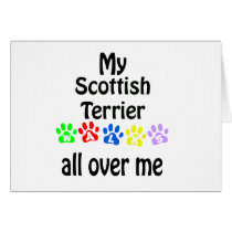 Scottish Terrier Walks Design cards