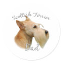 Scottish Terrier (wheaten) Dad 2 stickers by GreyWolfCreation Scottish Terrier (wheaten) Dad 2 stickers