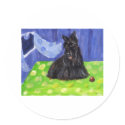 Scottish Terrier whimsical little window stickers by zadajeanne Scottish Terrier whimsical little window stickers