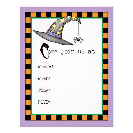 Scottish Terrier Witch Personalized Announcement