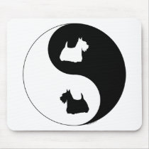 Scottish Terrier Yin Yang Mouse Mat