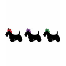Scottish Terriers in Fun Colored Plaid Hat t-shirts