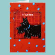 Scottish themed Father's Day card cards