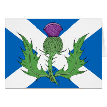 Scottish Thistle Card