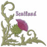 Scottish Thistle Embroidered Polo Shirt