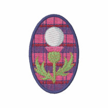 Scottish Thistle Golf Design embroidered shirts