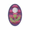 Scottish Thistle Golf Design embroidered shirts