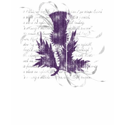 Scottish Thistle Kids' Dark Shirt by saundejm