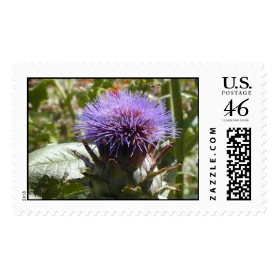 Scottish Thistle with Bee Postage by jhardash
