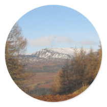 Scottish Winter Landscape, Patsy Goodsir stickers by Bourach Scottish Winter Landscape, Patsy Goodsir stickers