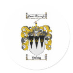 Scottish Young Coat of Arms Stein - Family Crest Stickers