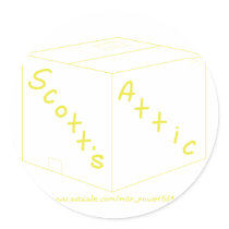 Scott's Attic Logo Gear stickers by max_power56 Scott's Attic Logo Gear stickers