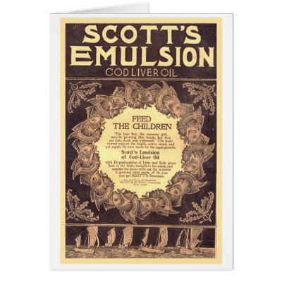 Scott's Emulsion Cod Liver Oil Cards by vintagegiftmall