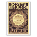 Scott's Emulsion Cod Liver Oil cards by vintagegiftmall Scott's Emulsion Cod Liver Oil cards