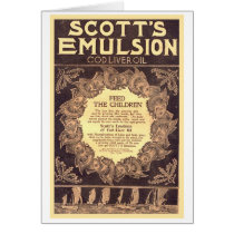 Scott's Emulsion Cod Liver Oil cards by vintagegiftmall Scott's Emulsion Cod Liver Oil cards