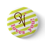 Scotty Valentine Loves You! Pinback Buttons