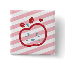 Scotty Valentine Sweet Apple Button