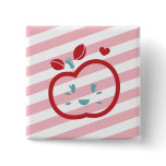 Scotty Valentine Sweet Apple Button