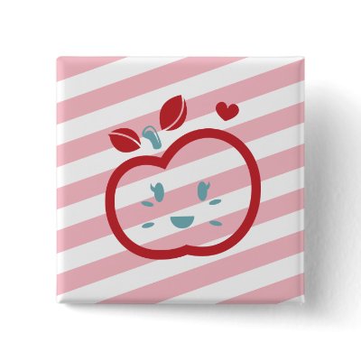 Scotty Valentine Sweet Apple Button by ScottyValentine