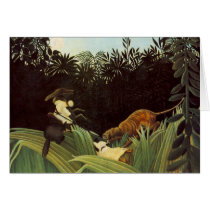 Scout Attacked By A Tiger Greeting Card