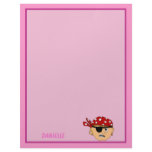 Scowling Boy Cute Pirate Stuff Customizable Letterhead Template