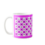 Scrabble two letter word mug in Pink Intl version