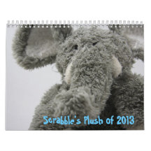 Scrabble's Plush of 2013 Wall Calendars