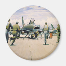 Scramble at Phan Rang by William S. Phillips Refrigerator Magnet