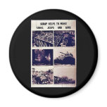 Scrap Helps To Make Tanks, Jeeps Amd Gums Magnets