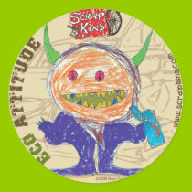 Scrap Kins "Eco-Attitude" Sticker Sheet