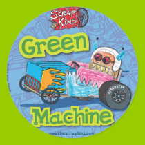 Scrap Kins "Green Machine" Sticker Sheet