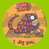Scrap Kins "I Dig You" Sticker Sheet