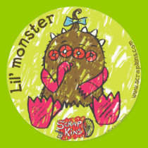Scrap Kins "Lil' Monster" Sticker Sheet