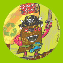 Scrap Kins "Pirates of Smelly Cove" Sticker Sheet