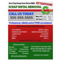 Scrap Metal Removal Flyer