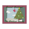 Scrap Paper Christmas Post Card postcards by Customizables Scrap Paper Christmas Post Card postcards