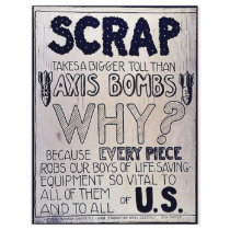 Scrap Takes Bigger Toll Than Axis Bombs flyers