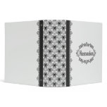Scrapbook (Black And White) Vinyl Binder