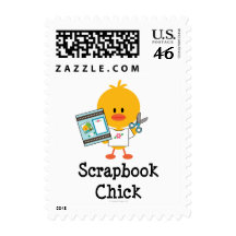 Scrapbook Chick Postage Stamps