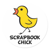 Scrapbook Chick Sticker