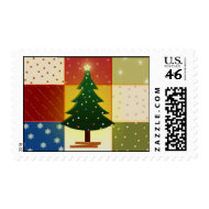 Scrapbook Christmas Tree Postage stamp