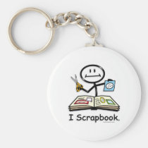Scrapbook keychains