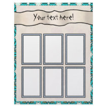 Scrapbook Layout Pages - Aqua 08 Custom Letterhead