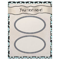 Scrapbook Layout Pages - Aqua 11 Custom Letterhead